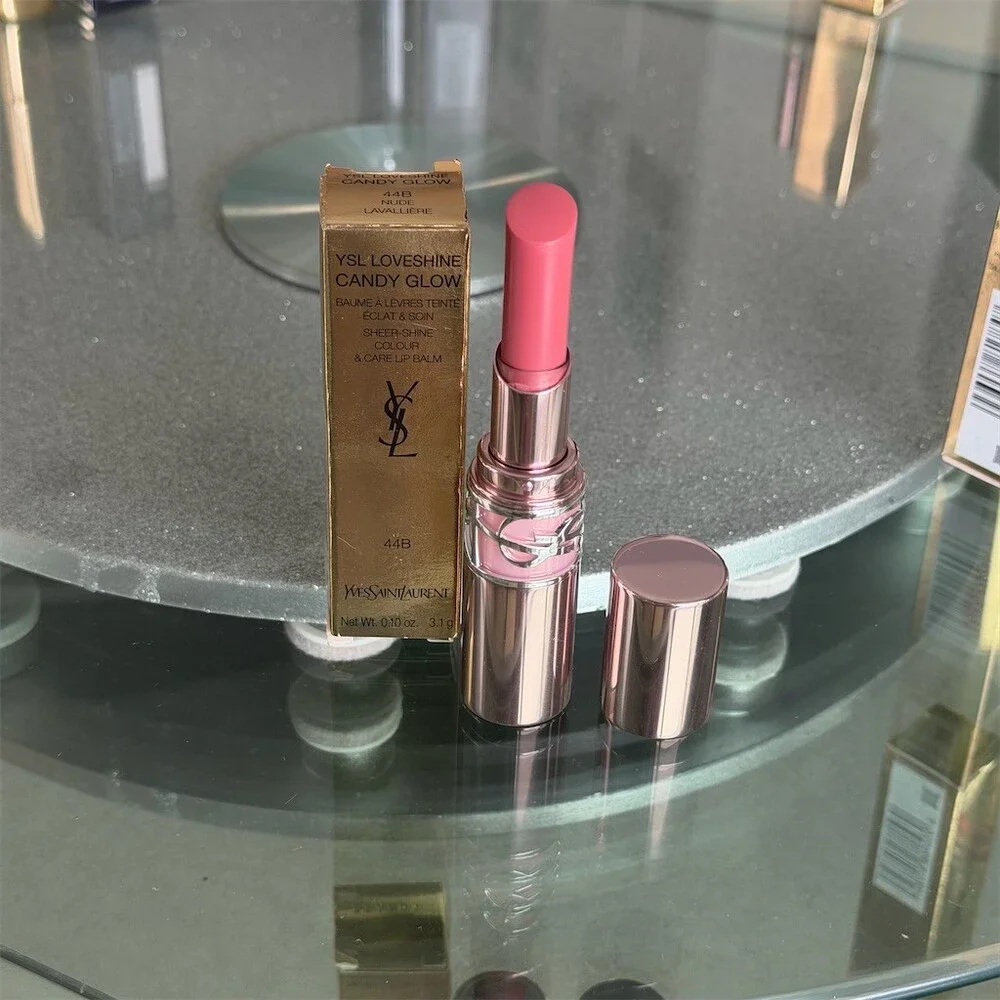YSL Loveshine Candy Glow Lip Balm 44B Nude Lavallière Sheer Shine BNIB